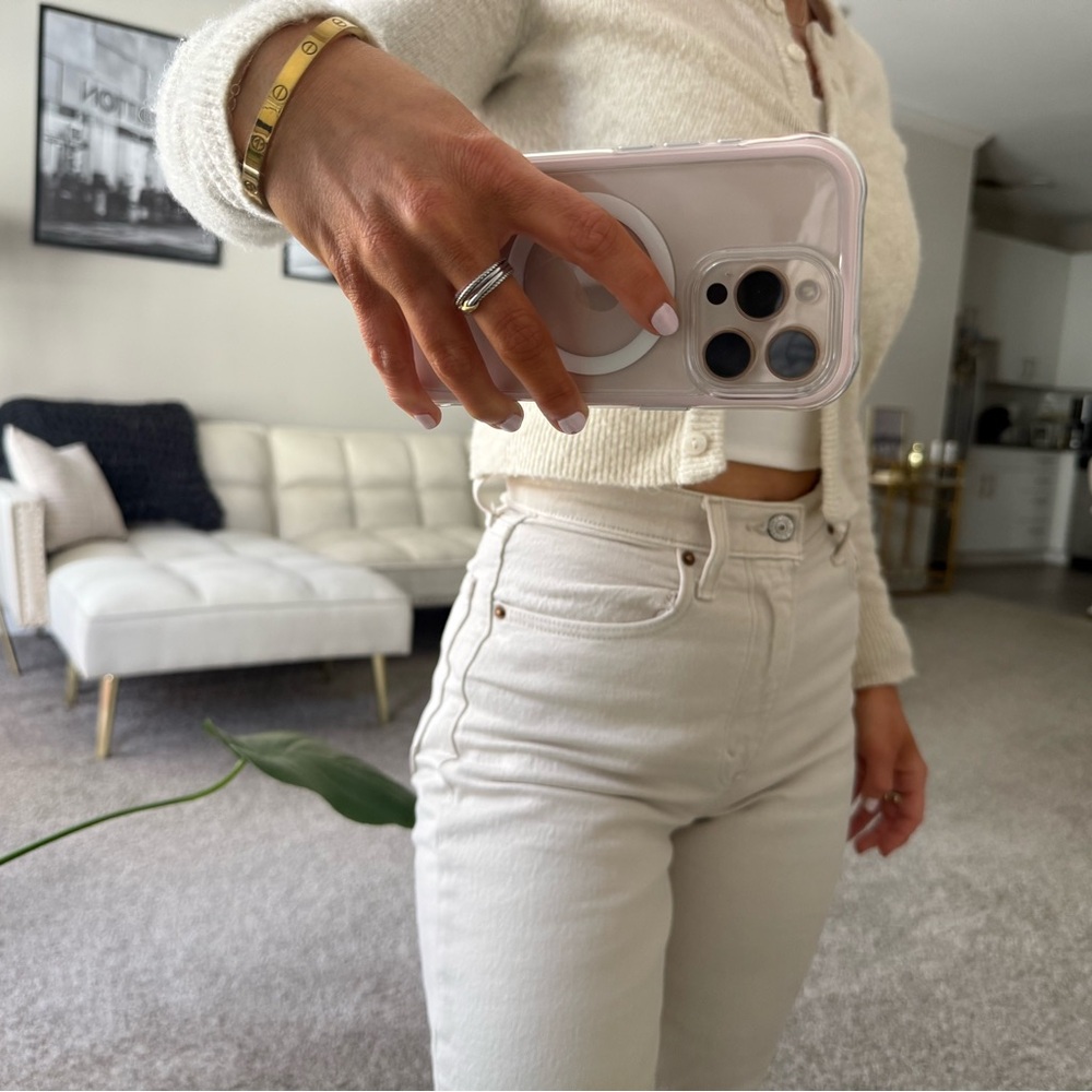 Women's Cream Jeans